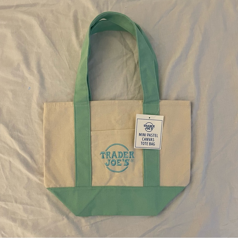 Trader Joe’s Mini Pastel Canvas Tote Bag